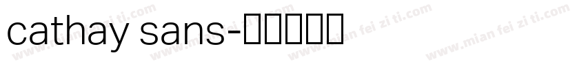 cathay sans字体转换